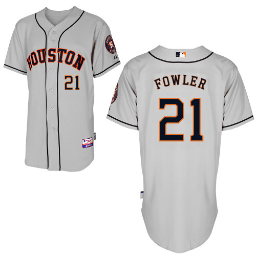 Dexter Fowler #21 MLB Jersey-Houston Astros Men's Authentic Road Gray Cool Base Baseball Jersey